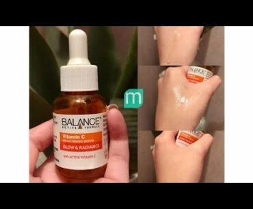 Get whitening and brighten skin with vitamin c serum Balance vitamin c serum review!!