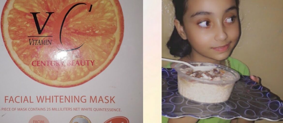 #Vitamin C century beauty facial whitning mask #talbina #sweetdish