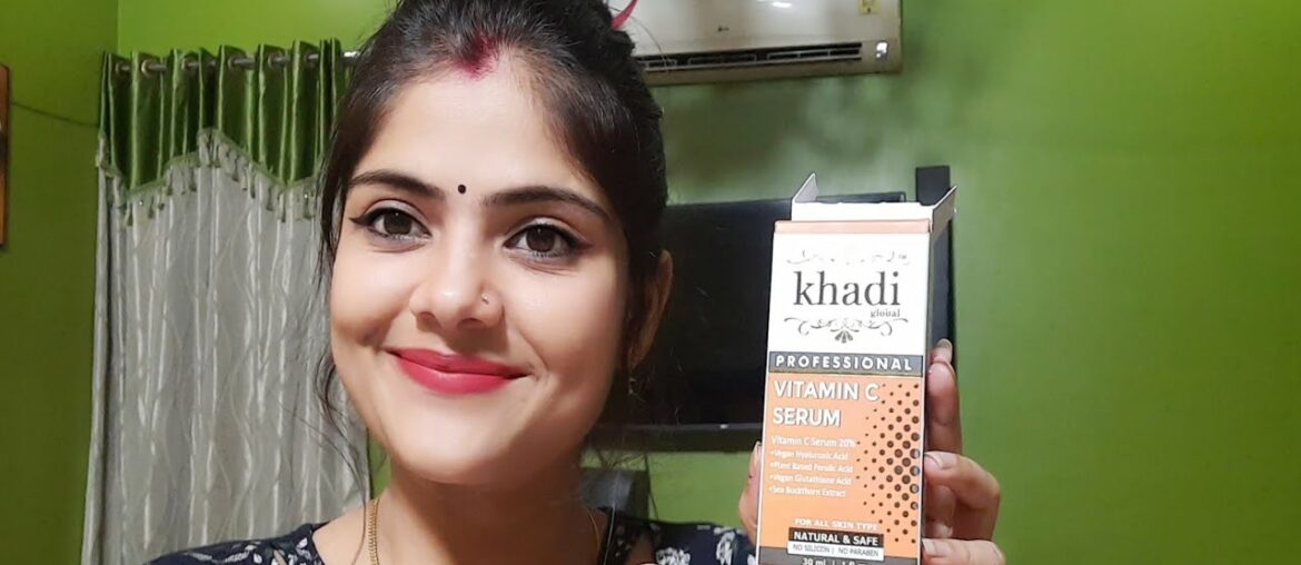 Khadi Vitamin C serum/ Detailed review /Skin brightening and fair skin- best Vitamin C serum