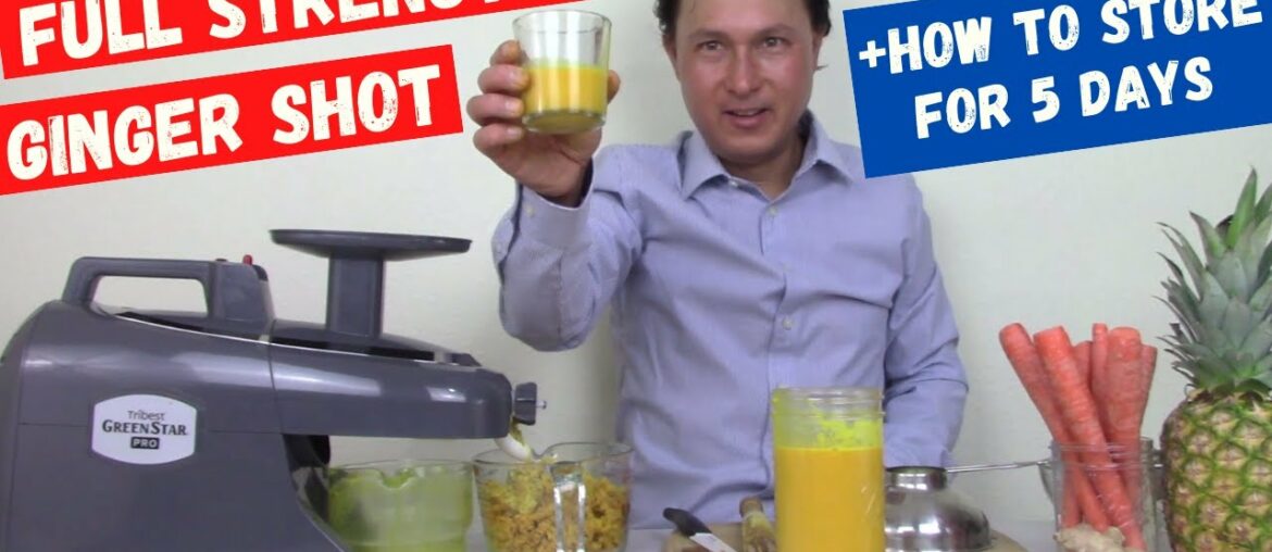 How to Make a Full Strength Ginger Turmeric Shot | Immune Boosting Juice Recipe