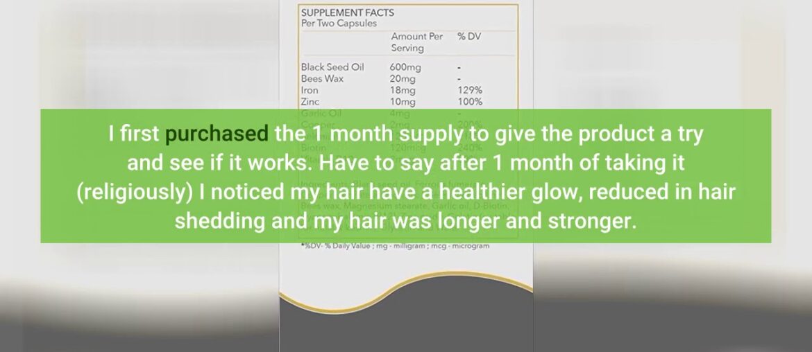 User Reviews Hairtality Hair Vitamins and Minerals Soft Gel Capsule - Black Seed Oil - 60 Capsu...