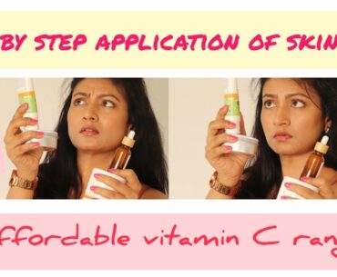 How to || Step by step application of night care products || Affordable vitamin c || #GottaCMyGlow