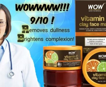 *new* Wow vitamin C clay face mask review!!