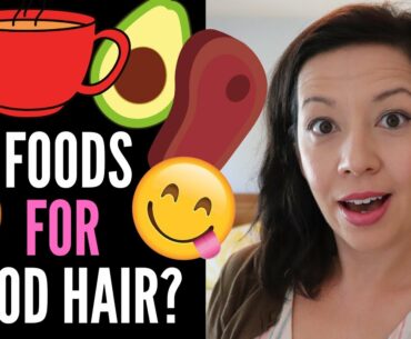 BEST FOODS FOR HAIR GROWTH AND PREVENTING HAIR LOSS! Healthy + Shiny Long Hair Nutrition Tips 2020