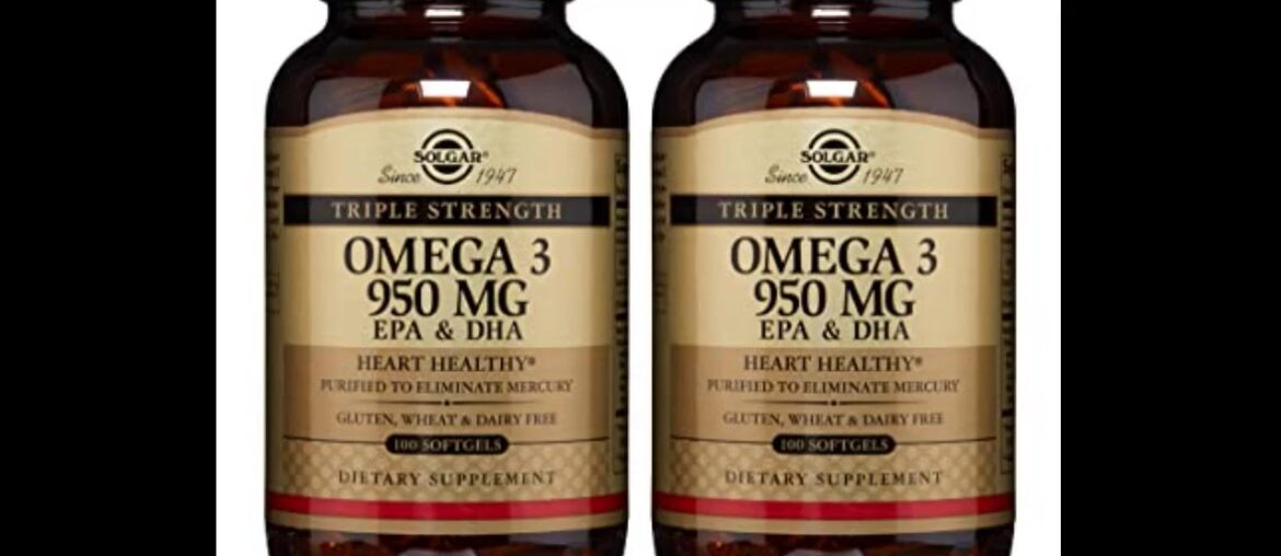 Solgar Double Strength Omega-3 700 mg, 60 Softgels - Fish Oil Supplement - Support for Cardiova...