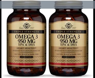 Solgar Double Strength Omega-3 700 mg, 60 Softgels - Fish Oil Supplement - Support for Cardiova...