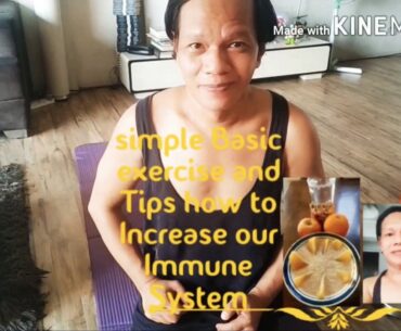 MY SIMPLE BASIC EXERCISE//AND TIPS HOW TO INCREASE OUR IMMUNE SYSTEM