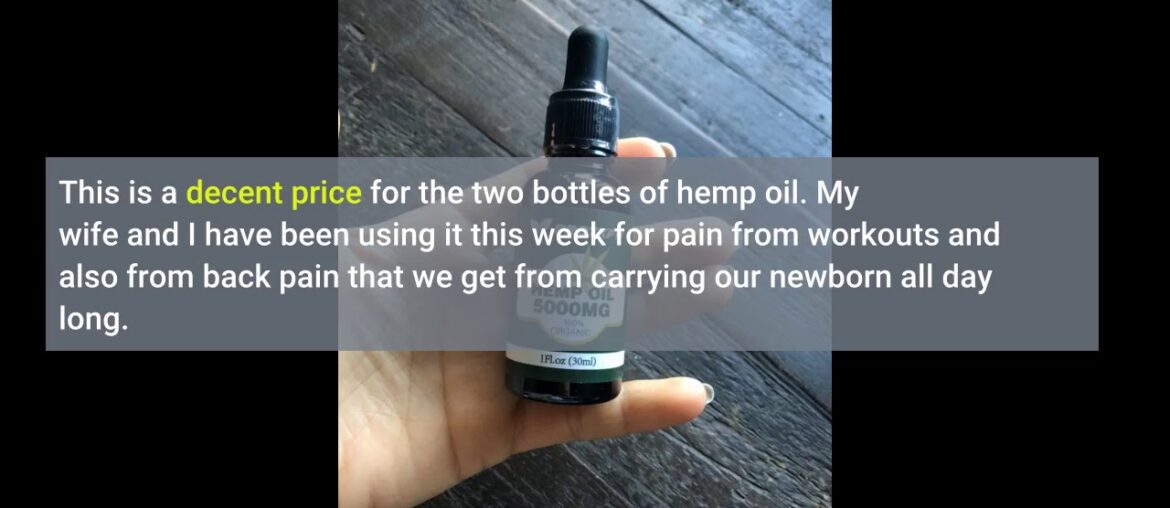 5000MG Hemp Oil for Pain, Anxiety & Stress Relief - 100% Natural Organic Hemp Extract - Rich in...