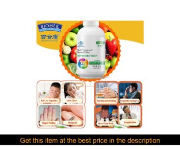 1Bottle Vitamin Complex Multi Vitamin and Mineral Material Multivitamin Tablet Supplements Bone St
