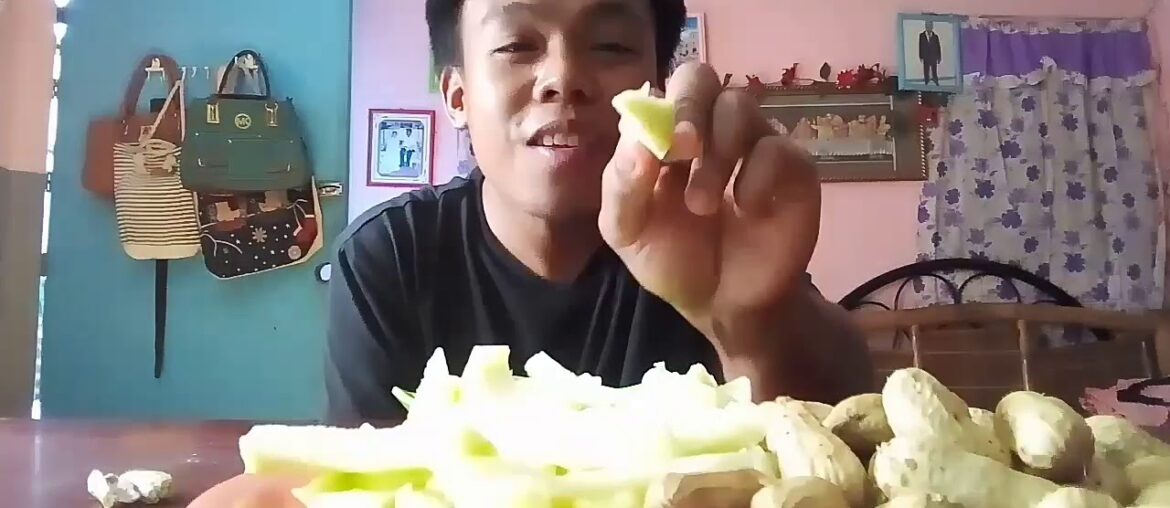ASMR|Dahil Quarantine, kumain ng mangga|Covid19