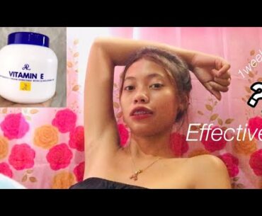 AR VITAMIN E WHITENING CREAM|EFFECTIVE SA KILI KILI| REVIEW & EXPERIENCE|GLEACYMARIE