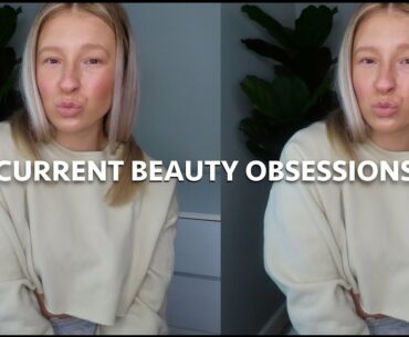 CURRENT BEAUTY OBSESSIONS! makeup, haircare, & skincare