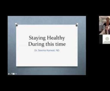 Virtual Education Series COVID 19 How to keep your immune system strong