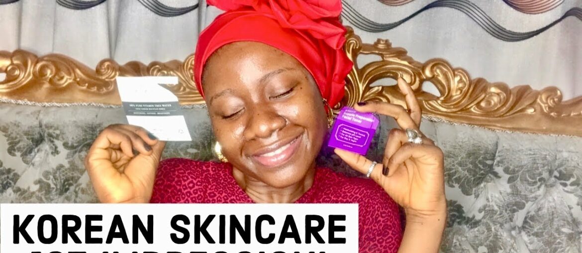 BLACK GIRL TRIES KOREAN SKINCARE FOR THE FIRST TIME, 1st IMPRESSION & REVIEW .