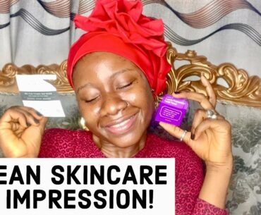 BLACK GIRL TRIES KOREAN SKINCARE FOR THE FIRST TIME, 1st IMPRESSION & REVIEW .