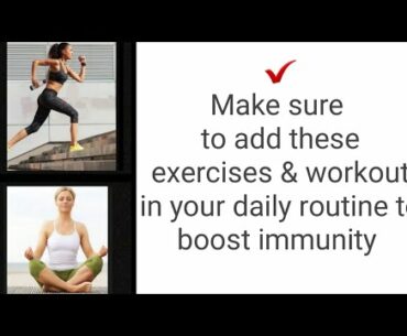 Top 10  Exercises to boost immunity |COVID-19|  # Immunity booster # Healthy workouts