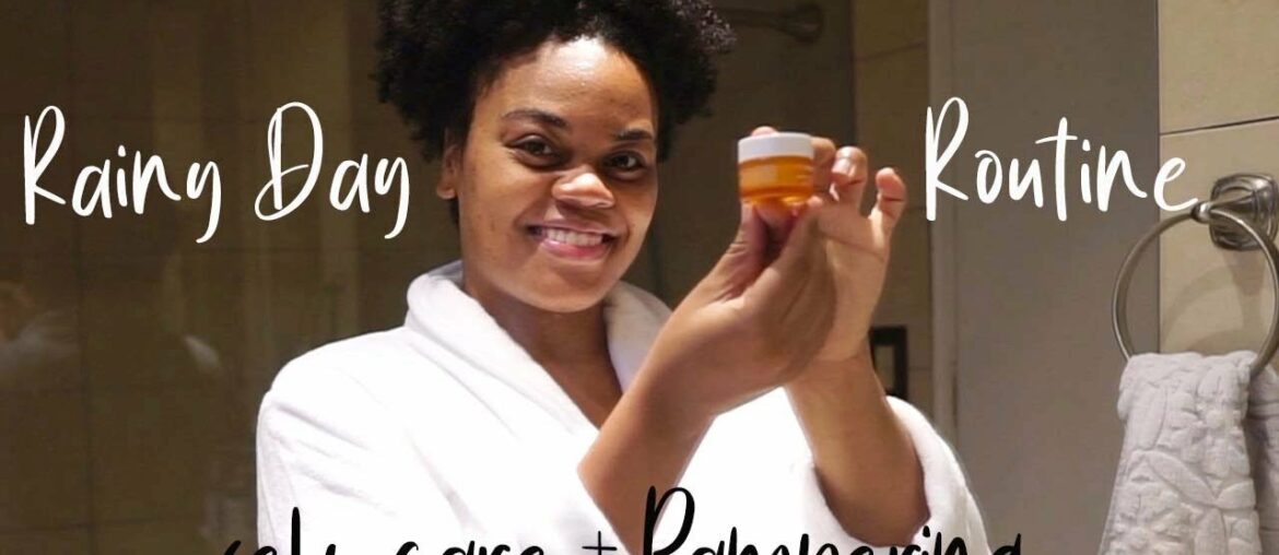 RAINY DAY BEAUTY ROUTINE VLOG | SKIN CARE + PAMPERING | COMBINATION / ACNE PRONE SKIN