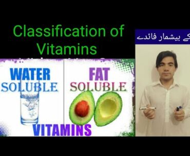 Fate and Water soluble vitamins lll classification of Vitamins