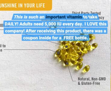 NatureWise Vitamin D3 5,000 IU for Healthy Muscle Function, Bone Health, & Immune Support  Non...