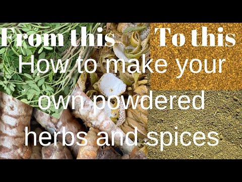 DIY MORINGA POWDER, TURMERIC POWDER, ORANGE PEEL POWDER AT HOME