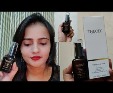 Best Vitamin C Serum For Sensitive, Oily & Dry Skin l Theoly Vitamin C Serum l Tiny Makeup Update