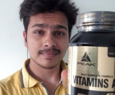 PEAK VITAMIN A-Z FOOD SUPPLEMENT TABLETS REVIEW {HINDI}