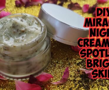 GREEN TEA AND VITAMIN E SLEEPING MASK FOR SPOTLESS BRIGHT SKIN || NIGHT CREAM & SLEEPING MASK ||