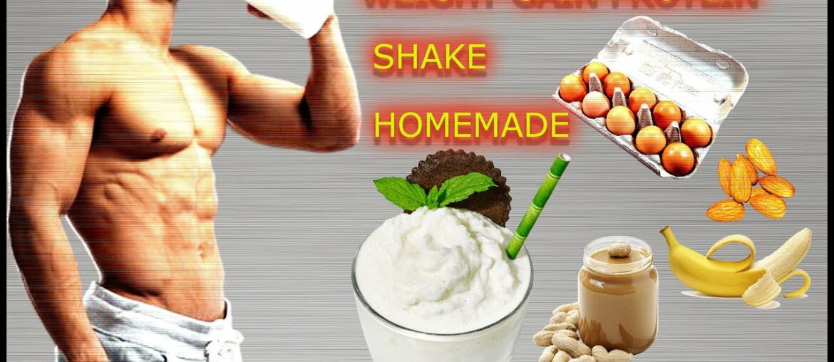 Home made protein shake for weight gain (Without any supplements)100% guranteed result
