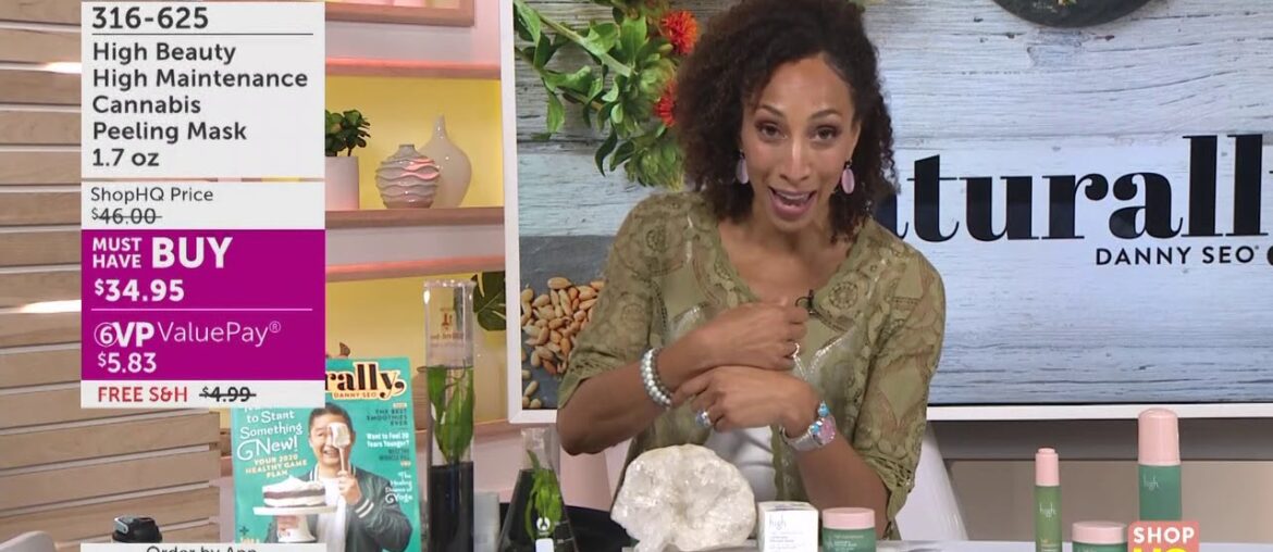 High Beauty High Maintenance Cannabis Peeling Mask 1.7 oz | Naturally Beautiful with Danny Seo |...