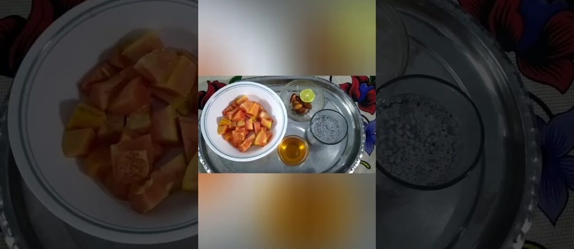 IMMUNITY BOOSTING JUICE  (PAPAYA JUICE WITH CHIA SEEDS)  FOR COVID19