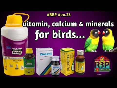 vitamin calcium & minerals for birds / multivitamin supplements for birds / vimeral for birds #vn23