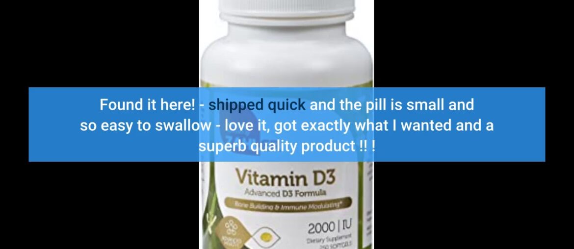 Zahler Vitamin D3 3000IU, All-Natural Supplement Supporting Bone Muscle Teeth and Immune System...