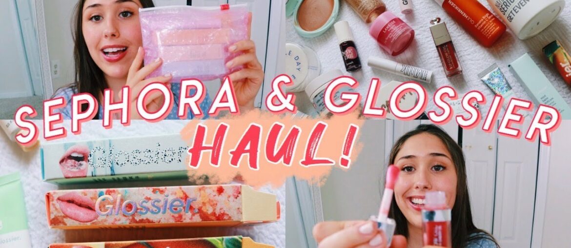HUGE SEPHORA / GLOSSIER SKINCARE & MAKEUP HAUL *Summer 2020* | New Makeup, Skincare, Cream Bronzer