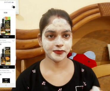 Wow vitamin C Clay face mask Review| Indianyoutubersarika