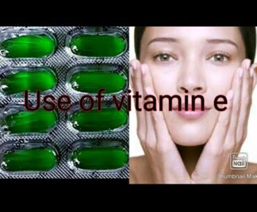 Use of vitamin E capsules
