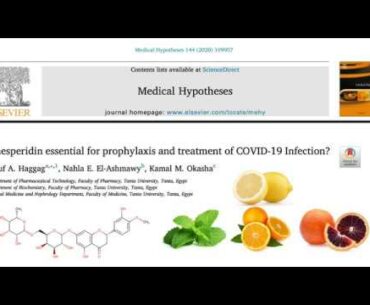 Is hesperidin essential for prophylaxis and treatment of COVID-19 Infection?