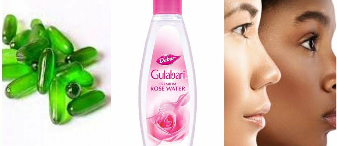 Rosewater Vitamin E copses beauty tips to Reduce dark face....