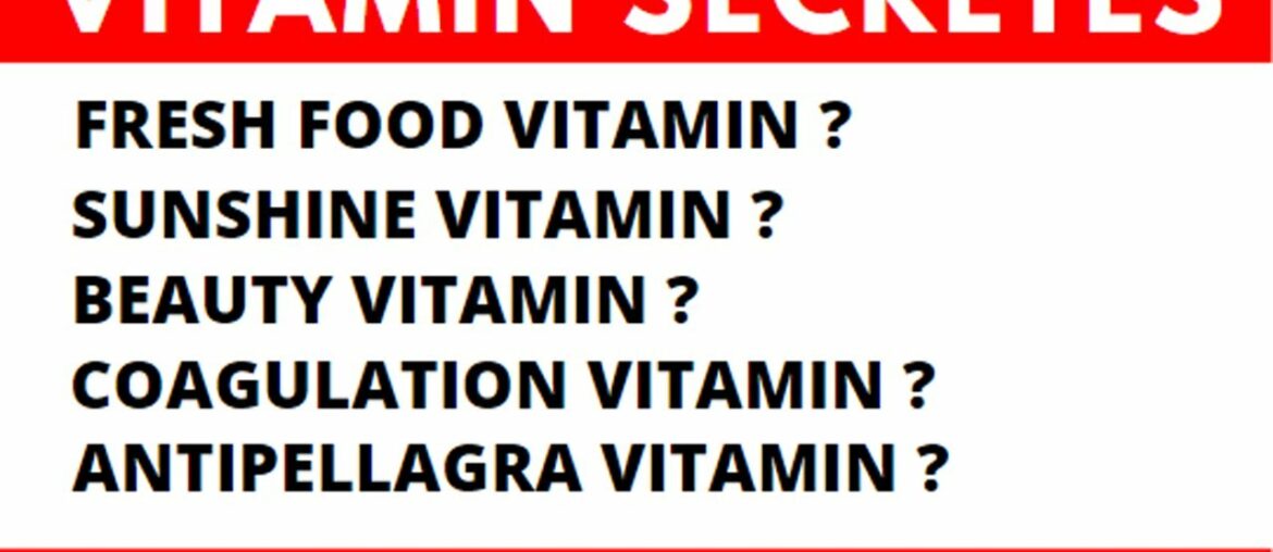 Vitamins secrets_Vitamin most important facts_unknown facts 2020 |Quiz| [Competitive Exams]Checklist