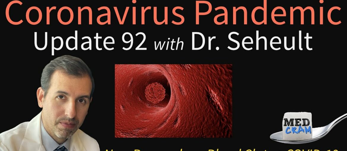 Coronavirus Pandemic Update 92: Blood Clots & COVID-19 - New Research & Potential Role of NAC