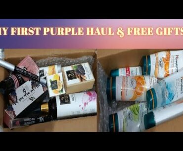 Affordable purple makeup & skincare haul || start only rs. 40 || good vibes, ny bae,  himalaya ||