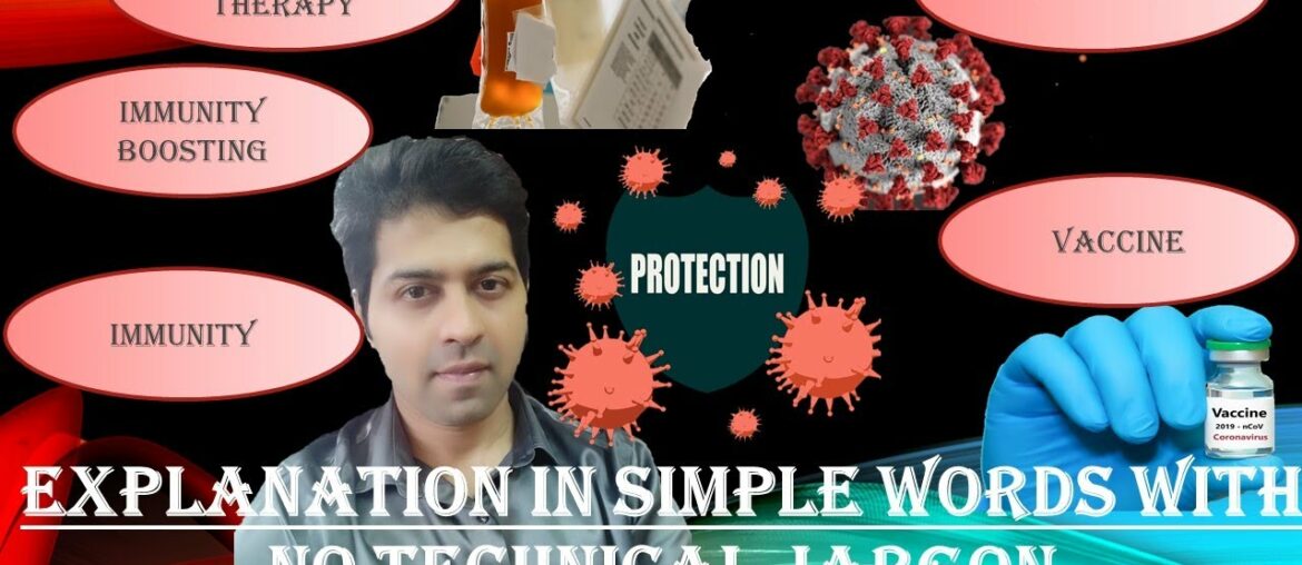 Explanation of concepts of Immunity, types, boosting immunity, COVID plasma therapy, vaccine.