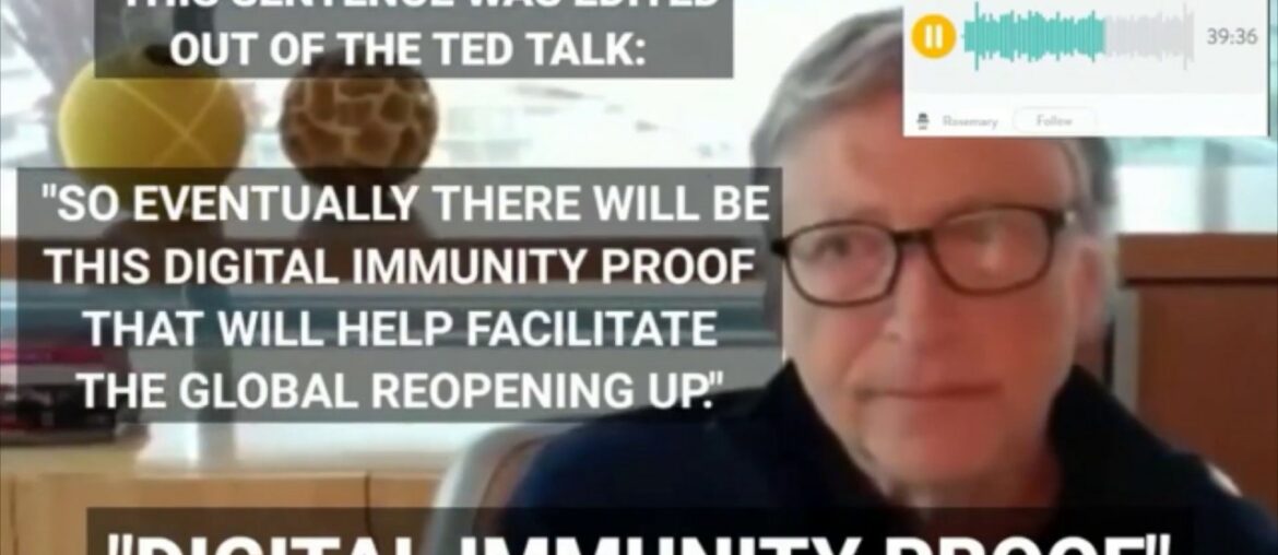 Bill Gates - Digital Immunity Proof - Ted Talk Next Phase After covid-19 Vaccine - #Plandemic