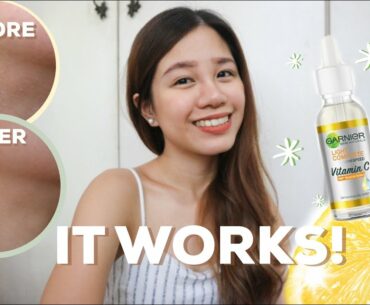 Garnier Vitamin C Serum Review | 3 days & 7 days Results | Philippines