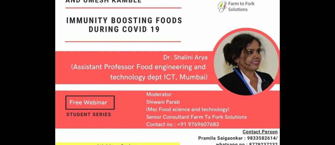 'Immunity Boosting Foods During COVID-19' Farm To Fork Solution.