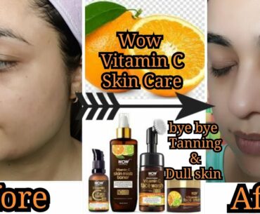 Skin Whitening Vitamin C facial at Home |WOW Vitamin C face Serum,  mask, Vitamin C face mist toner