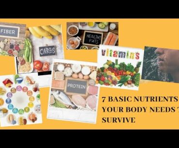 7 BASIC NUTRIENTS YOUR BODY NEEDS TO SURVIVE