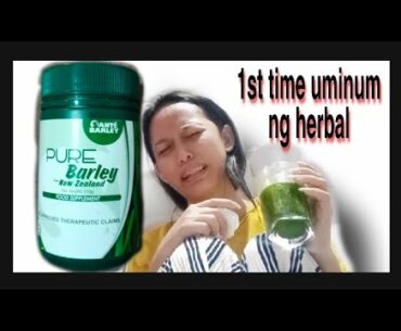A Filipina's 1st time drinking PURE BARLEY| Food Supplement| Good for health.