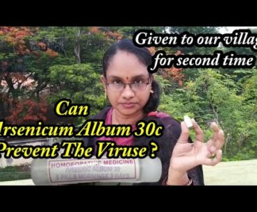 Arsenicum album 30c/Awareness to boost our immune system to against covid-19 in Tamil
