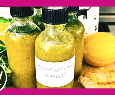 DIY Immunity Boosting Shot | Wellness Shot Recipe for Flu & Cold Season