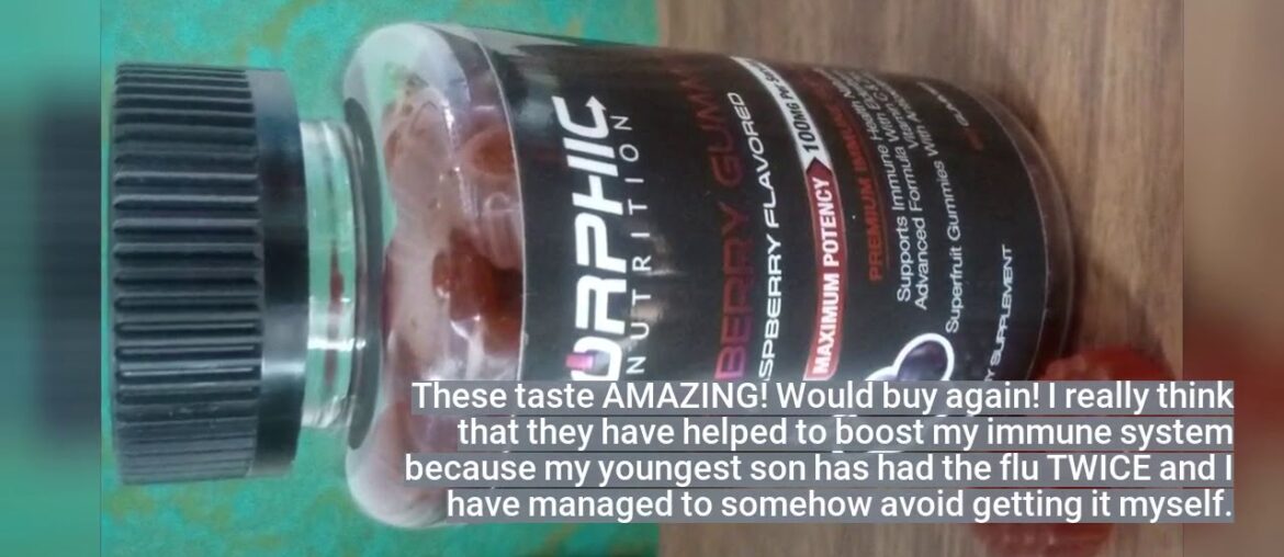 Natural Elderberry & Vitamin C Gummies - Premium Antioxidant Formula & Immune System Booster fo...